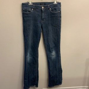 White House black market skinny flare jeans